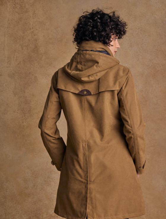 Aran Cashmere Una Ladies Waterproof Coat - Camel