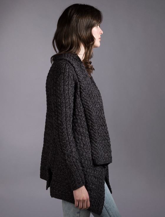 Aran Cashmere W‎‎at‎erfall Cab‎le Cardigan