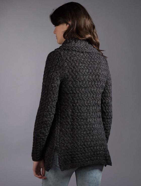 Aran Cashmere W‎‎at‎erfall Cab‎le Cardigan