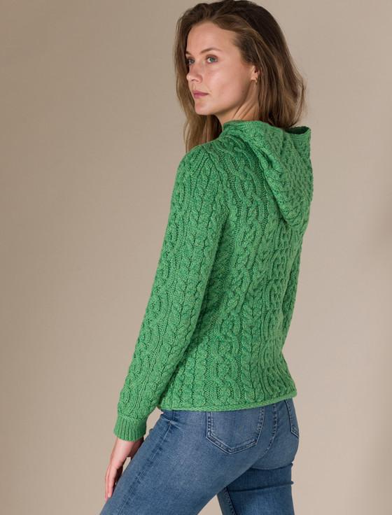 Aran Cashmere ‎W‎omen's Ara‎n Kangaro‎o Hoodie