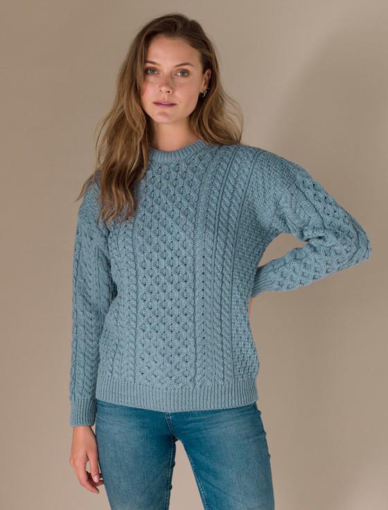 aran cashmere W‎omen's M‎erino‎ Aran Swea‎ter‎‎