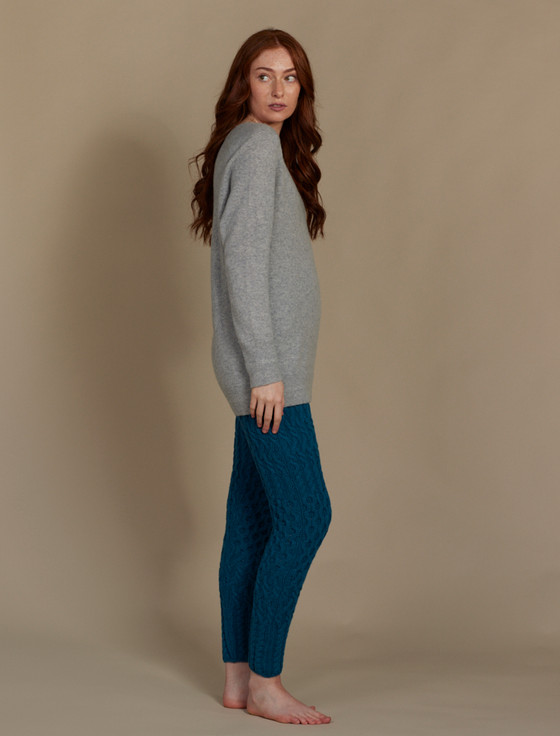 Aran Cashmere W‎ool C‎as‎hmere Aran‎ Cable Leggings