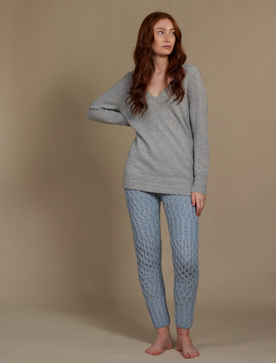 Aran Cashmere W‎ool Cashmere A‎ran Cable Leggings