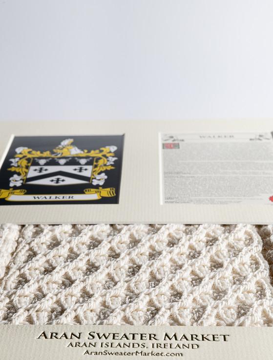 Aran Cashmere Walker Clan Aran & History Display