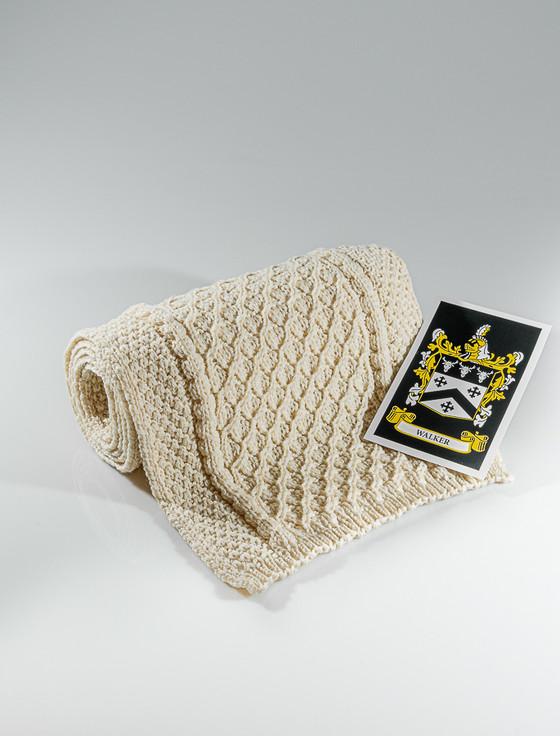 aran cashmere Walker Clan Scarf