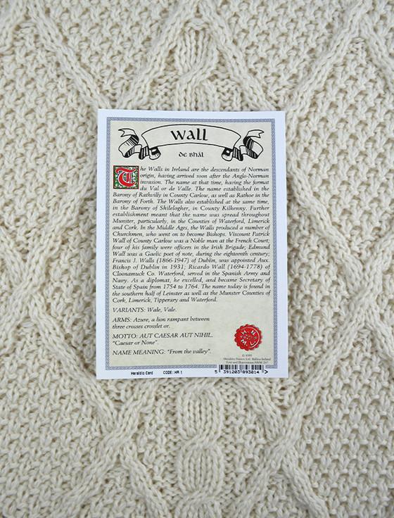 Aran Cashmere Wall Clan Aran Throw