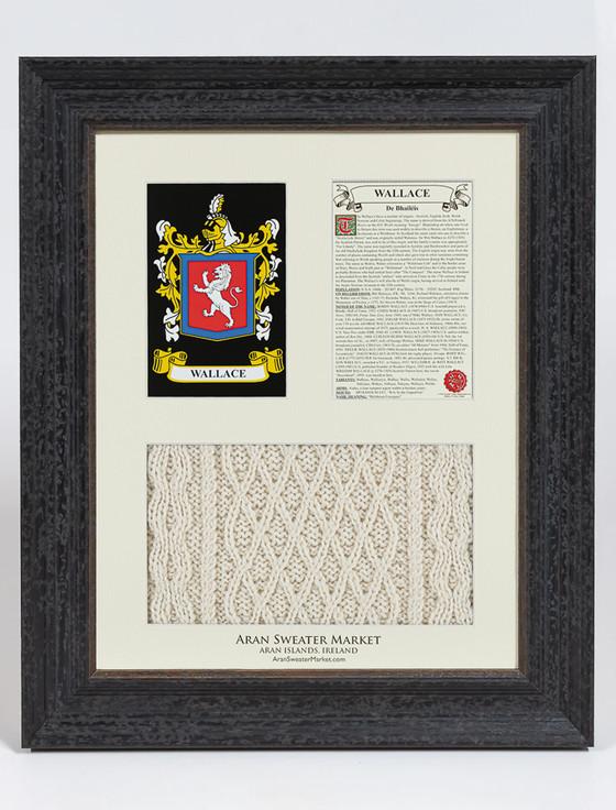 aran cashmere Wallace Clan Aran & History Display