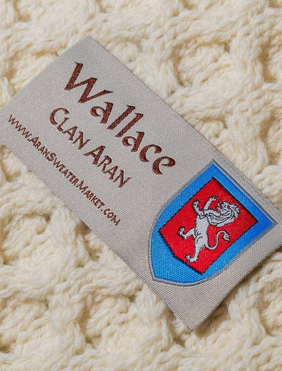 Aran Cashmere Wallace Clan Aran Poncho
