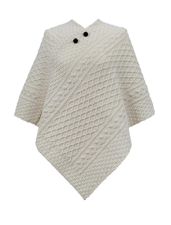 aran cashmere Wallace Clan Aran Poncho