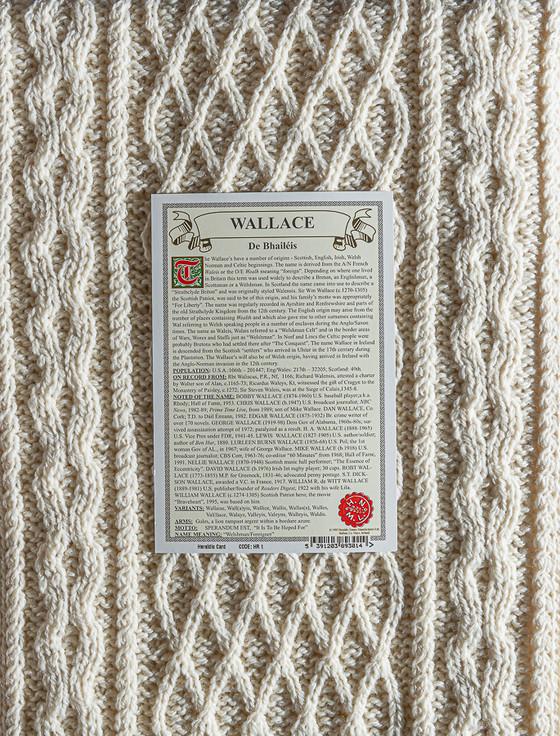Aran Cashmere Wallace Clan Aran Throw
