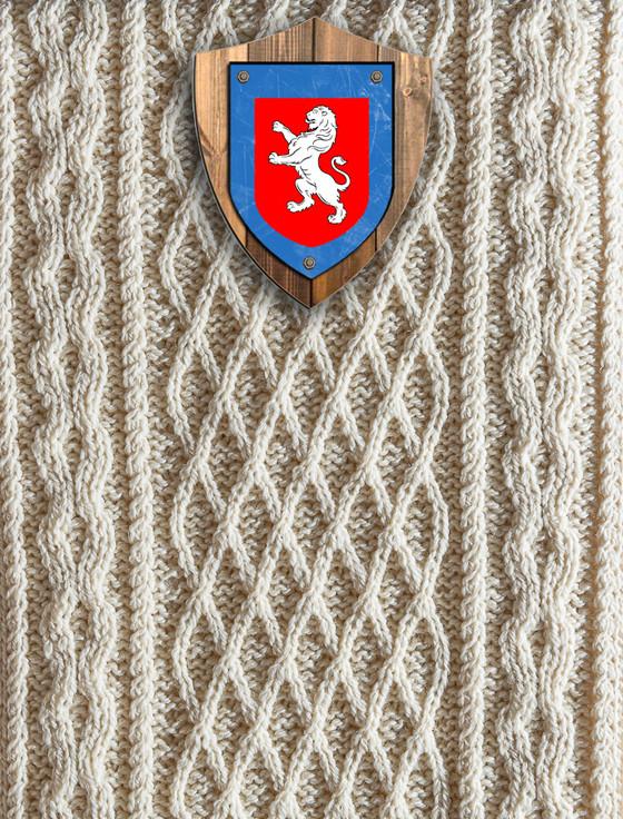 aran cashmere Wallace Clan Aran Throw