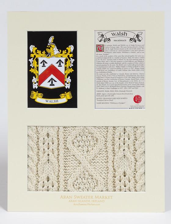 Aran Cashmere Walsh Clan Aran & History Display