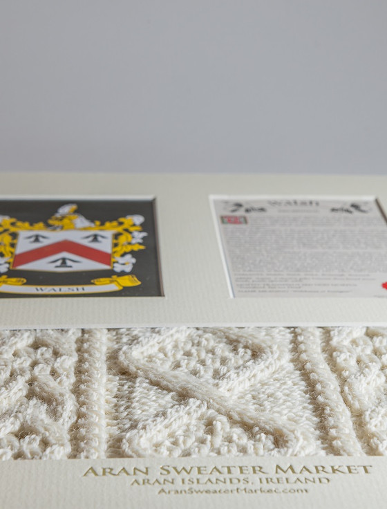 Aran Cashmere Walsh Clan Aran & History Display