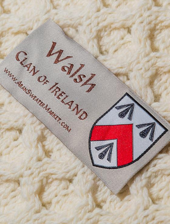 Aran Cashmere Walsh Clan Aran Poncho