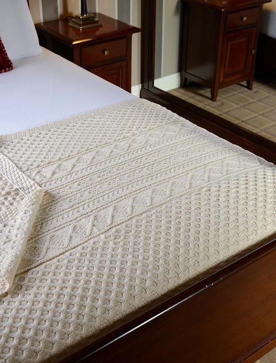 aran cashmere Walsh Clan Aran Throw