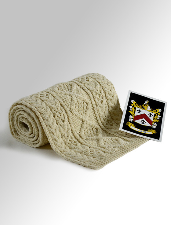 aran cashmere Walsh Clan Scarf