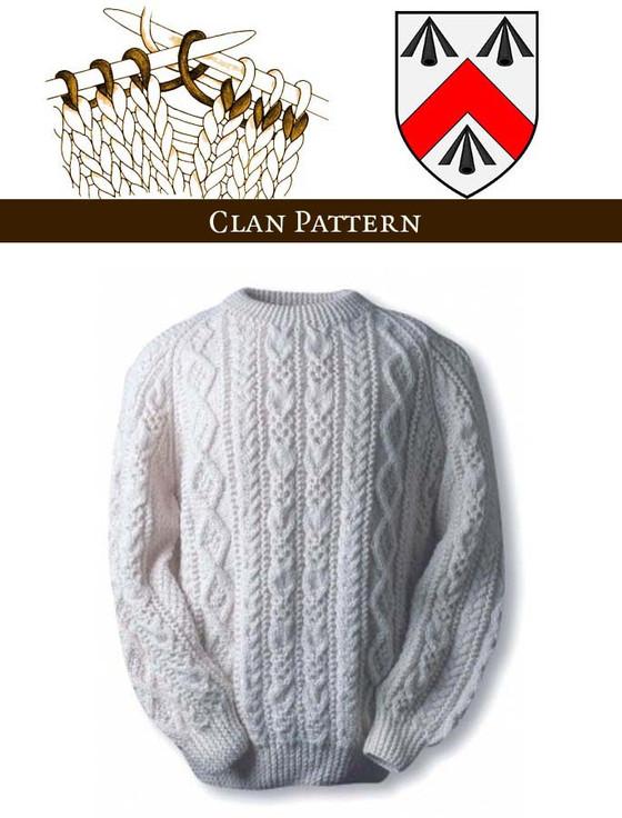 aran cashmere Walsh Knitting Pattern