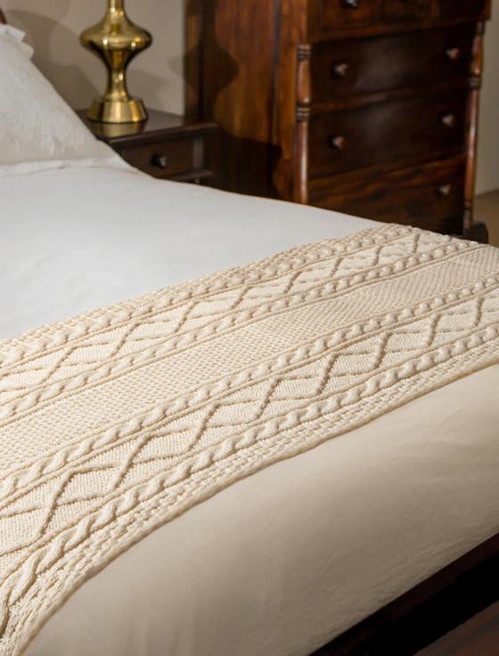 aran cashmere Ward Clan Aran Bed Runner