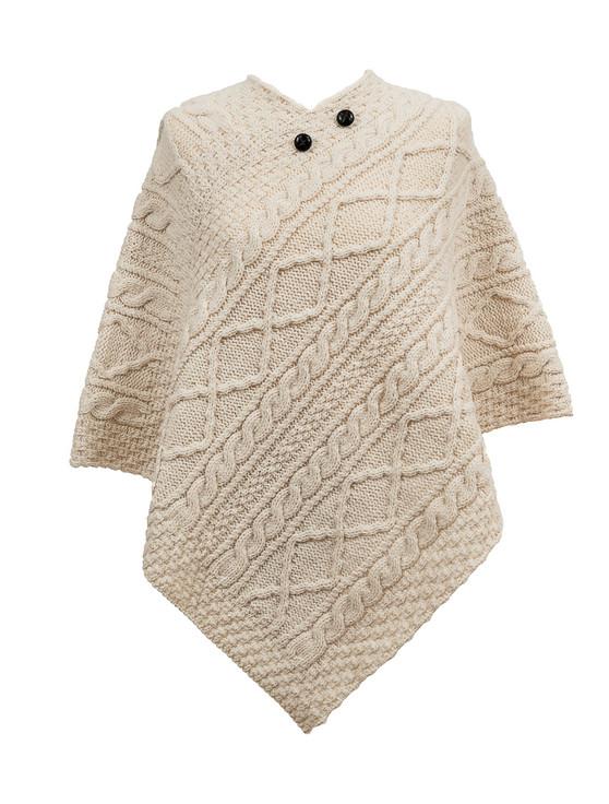 aran cashmere Ward Clan Aran Poncho