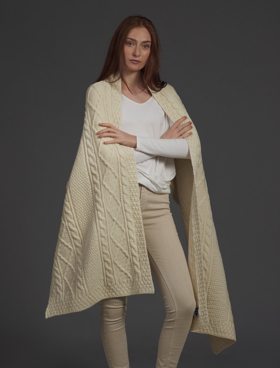 aran cashmere Ward Clan Aran Wrap