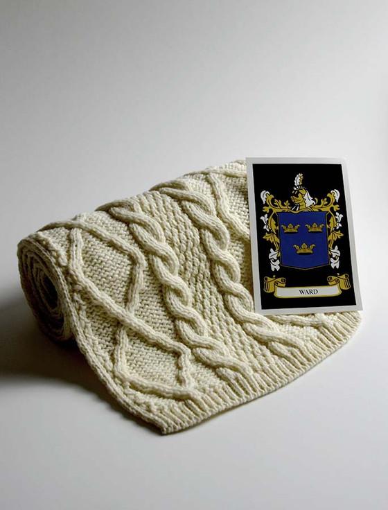 aran cashmere Ward Clan Scarf
