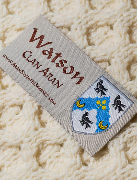 Aran Cashmere Watson Clan Aran Throw