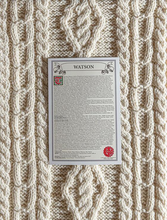 Aran Cashmere Watson Clan Scarf