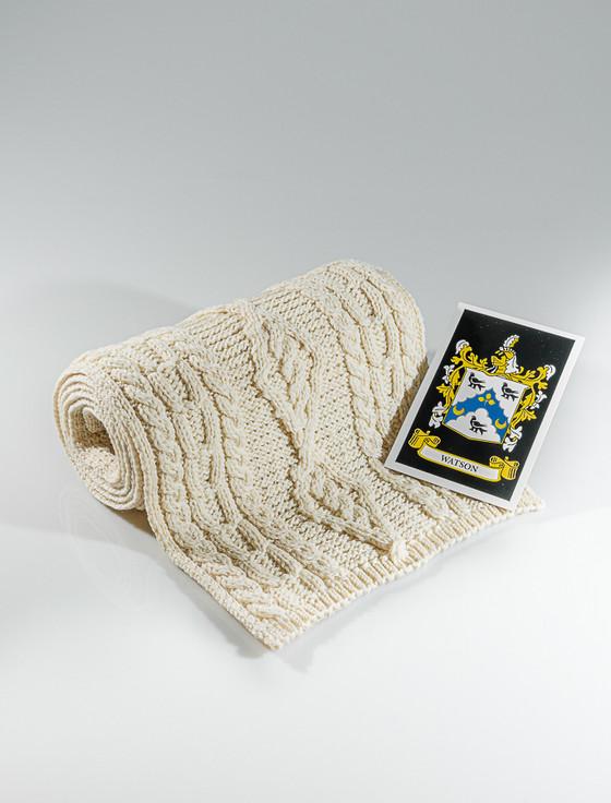 aran cashmere Watson Clan Scarf
