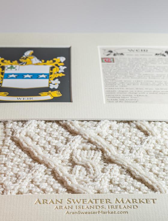 Aran Cashmere Weir Clan Aran & History Display
