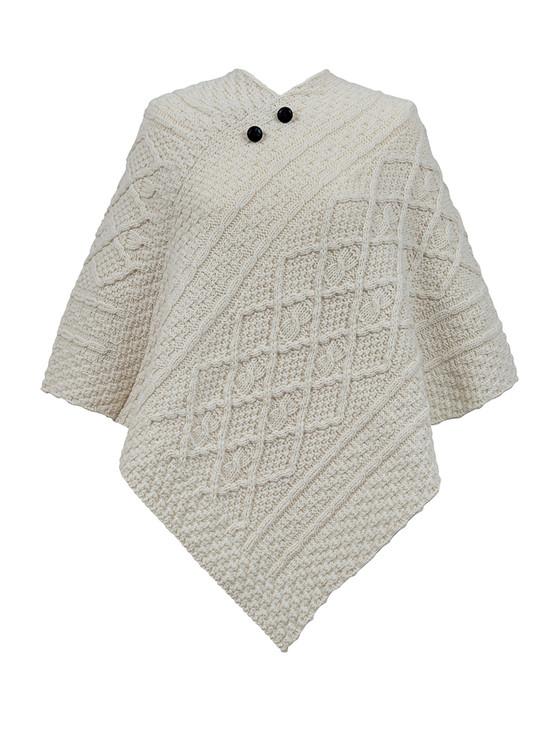 aran cashmere Weir Clan Aran Poncho