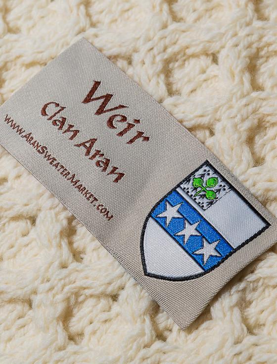 Aran Cashmere Weir Clan Scarf