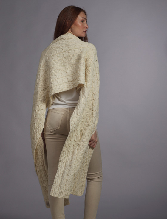 Aran Cashmere Whelan Clan Aran Wrap