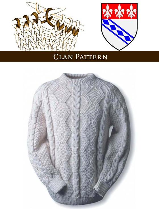 aran cashmere Whelan Knitting Pattern