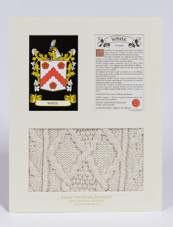 Aran Cashmere White Clan Aran & History Display