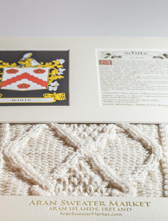Aran Cashmere White Clan Aran & History Display