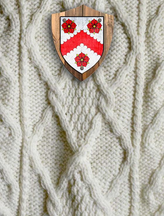 Aran Cashmere White Clan Aran Throw