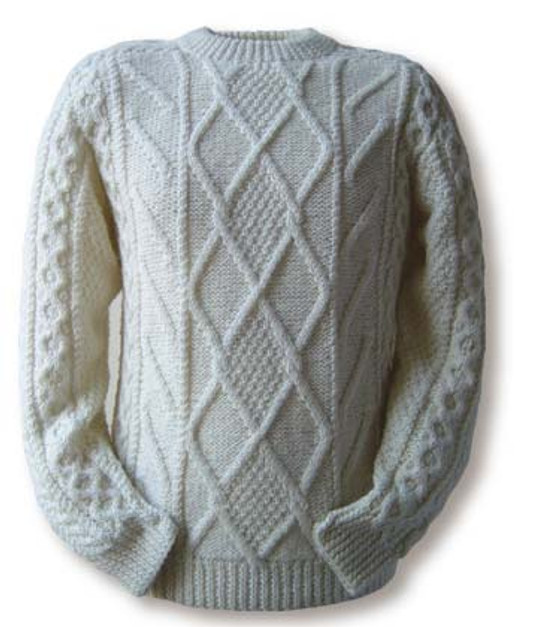 Aran Cashmere White Knitting Pattern