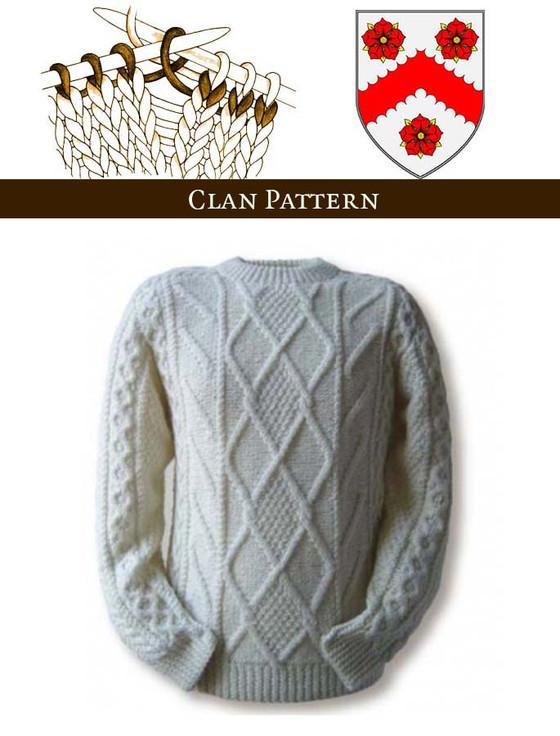 aran cashmere White Knitting Pattern