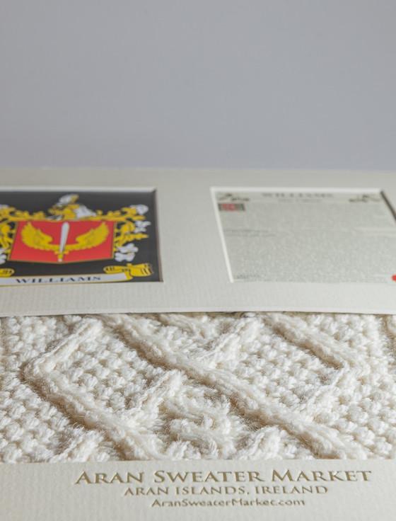 Aran Cashmere Williams Clan Aran & History Display