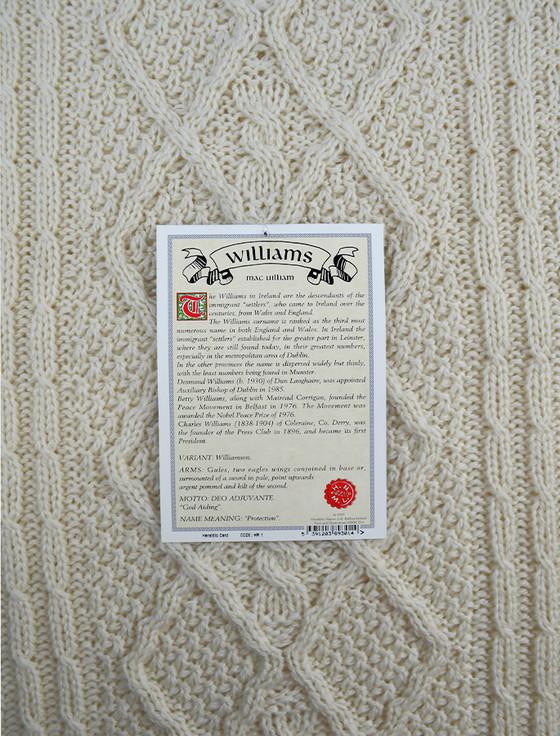 Aran Cashmere Williams Clan Aran Throw