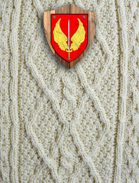 aran cashmere Williams Clan Aran Throw