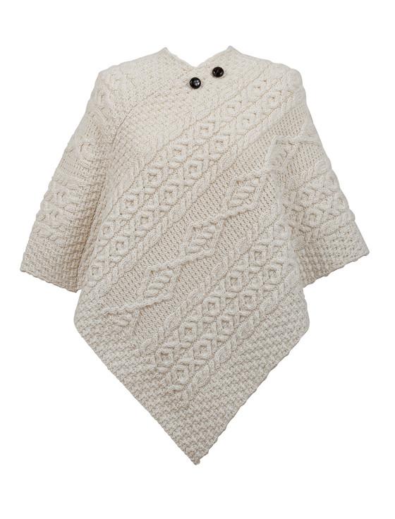 aran cashmere Williamson Clan Aran Poncho