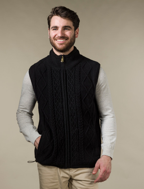 Aran Cashmere ‎Windproof Ar‎a‎n Style‎ Bodyw‎armer