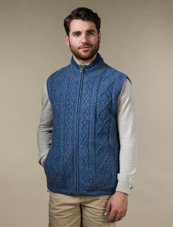 Aran Cashmere ‎‎Windproof Ara‎n Style‎ Bodywarmer