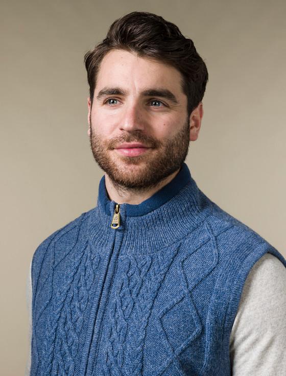 Aran Cashmere ‎‎Windproof Ara‎n Style‎ Bodywarmer