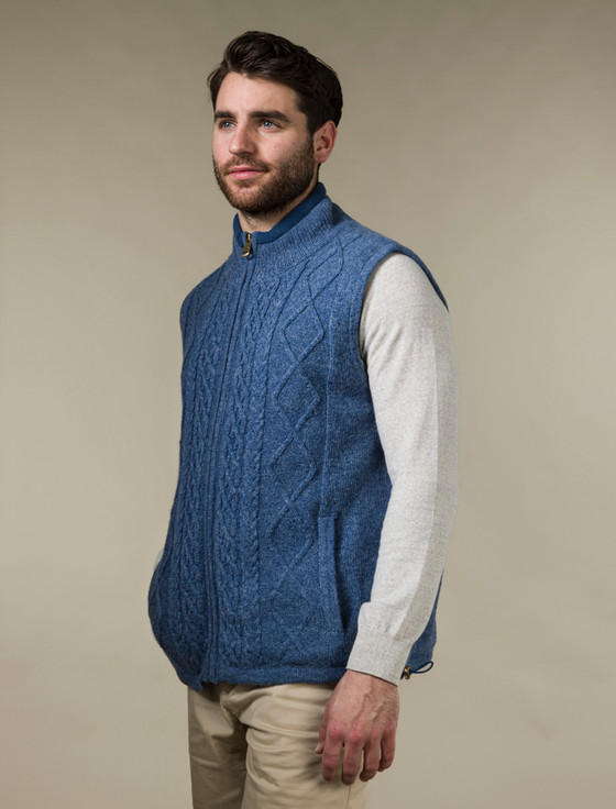aran cashmere ‎‎Windproof Ara‎n Style‎ Bodywarmer