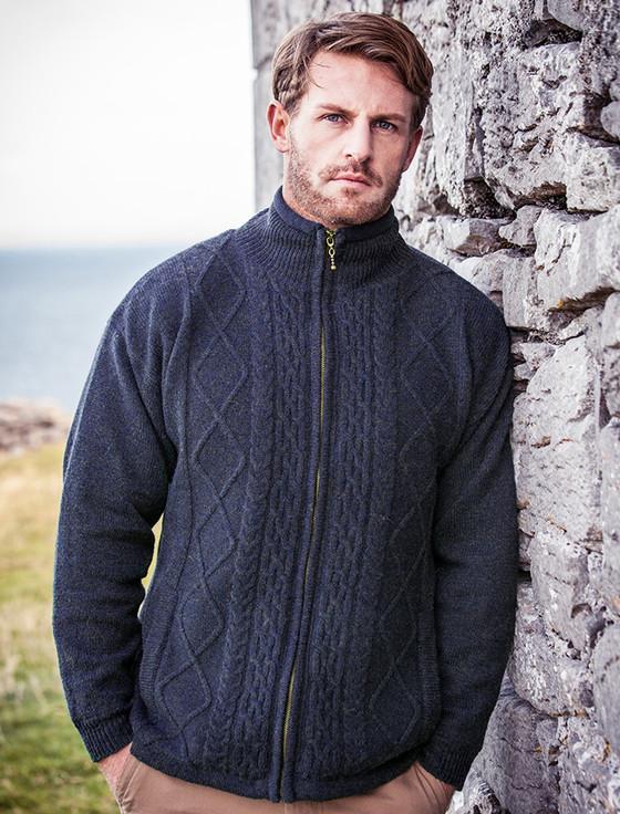 aran cashmere Windproof Aran Styl‎e Jacket‎