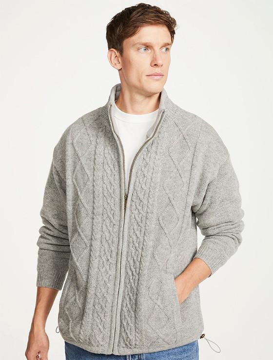 Aran Cashmere Windproof Aran Style Jacket