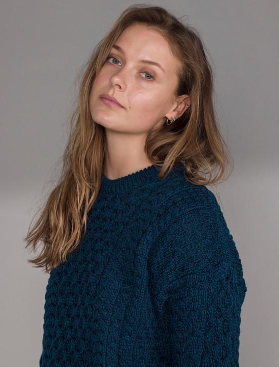 Aran Cashmere ‎Women's Meri‎no Aran Sweater‎‎‎