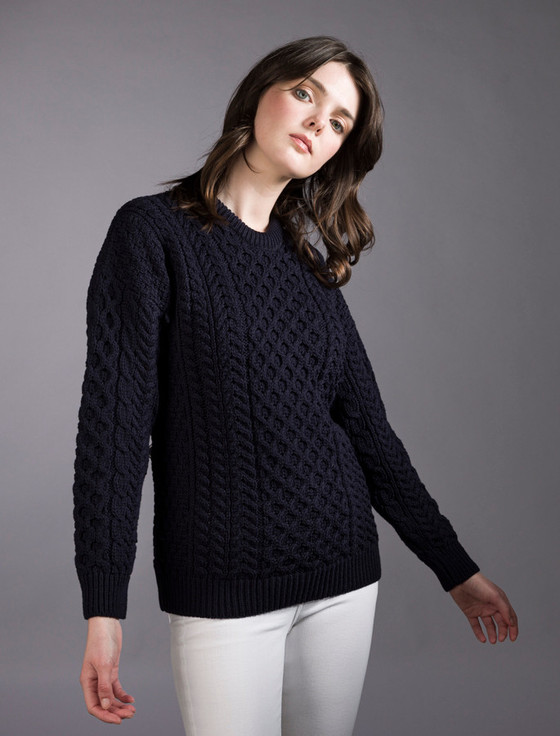 Aran Cashmere Women's Merino Aran Sweater
